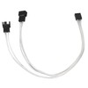 4pcs PWM Fan Extension Cable 4 Pin Silver Coated Copper