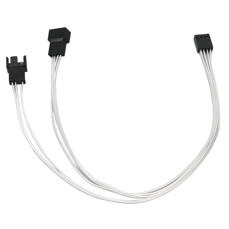4pcs PWM Fan Extension Cable 4 Pin Silver Coated Copper