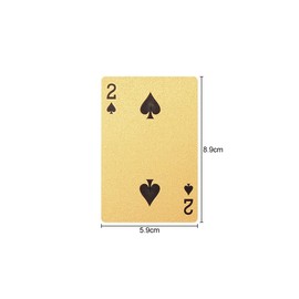 Lotsdonxia Waterproof Novelty Gold-Glinting Poker Cards – A Set of Premium Gold Playing Cards for Games, Tricks, and Party Accessories