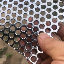 FengYoo Perforated Metal Stainless Steel Punching Board 300mm X 150mm Punching Diameter Φ 8 mm Center Pitch P 11 mm Steel Punching Board