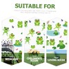 HAPINARY Cute Frog Wall Decals 4 Sheets Frog Wall Sticker