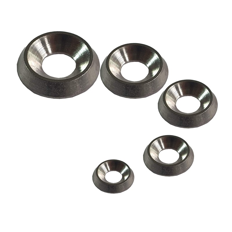 M4 Countersunk Solid Metal Finishing Cup Washer A4 Marine Grade