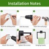 2 Pack Matte Black Hand Towel Holder, Stainless Steel Wall