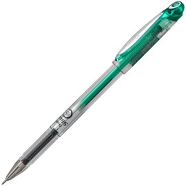 Pentel Arts Slicci Liquid Gel Rollerball Pens, Art, Sketching, Journaling, 0.25mm Extra Fine Point, Green Ink, BG202D, Box of 12