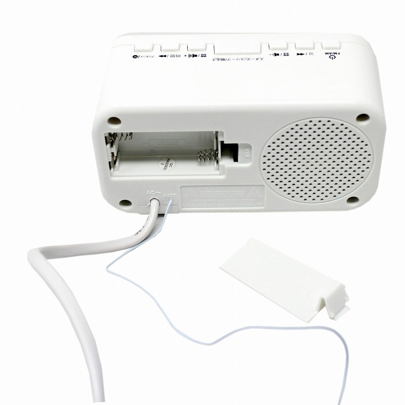 Wintech AM/FM Clock Radio CR – x1wl White LED dexyuaruara-mu