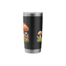 Smiling Mushroom Friends | Cute Adorable Toddler & Kids Stainless Steel Insulated Tumbler
