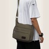 NiCoLa Shoulder Bags Canvas Messenger Bag for Men, Medium Crossbody