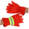 IWOWHERO Insulated Firefighting Gloves Non Slip Heat Resistant Extrication Gloves