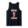 Feliz Navidog Christmas Dog Sock Havanese Tank Top