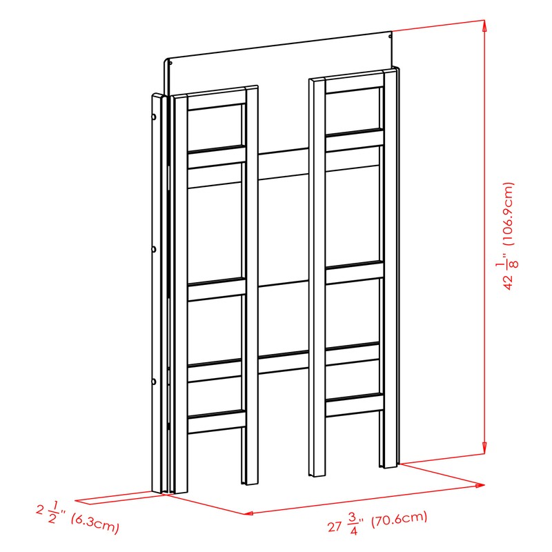 Winsome Wood Terry Shelving, Black