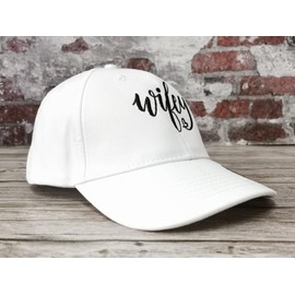 Hepandy Wifey Hat for Women, Embroidered Baseball Cap, White Gifts for Valentines Day, Adjustable Dad Hat, Cotton Snapback Hat