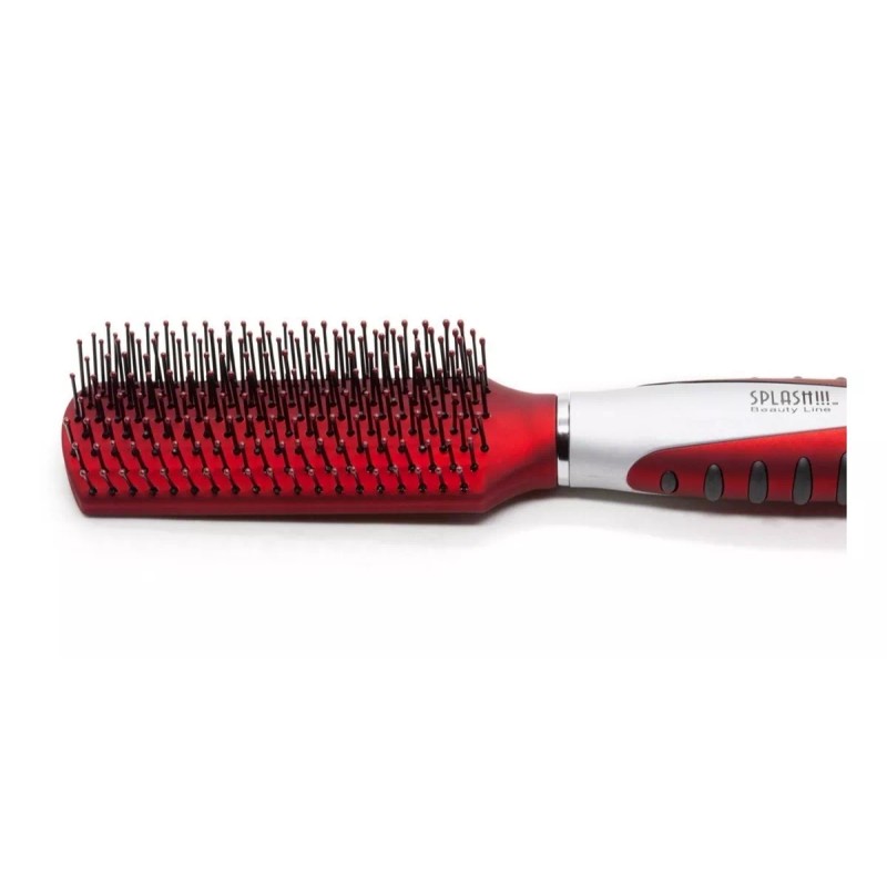 Splash!!! Beauty Line Cepillo Araña Para Cabello Nylon Vino/plata Splash