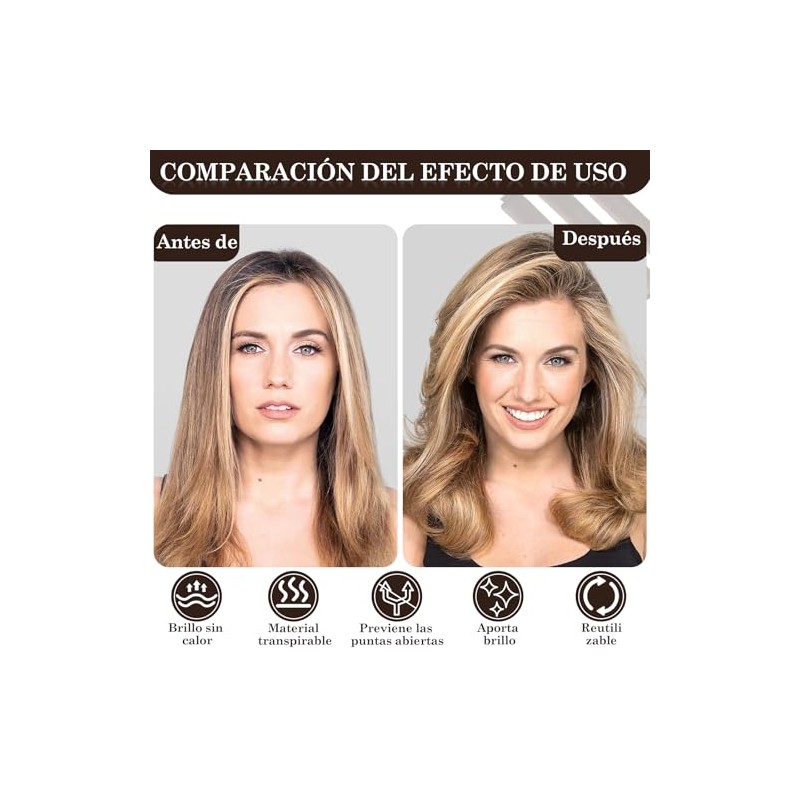 3pcs Rizadores De Pelo Sin Calor, Heatless Curls, Tubos para