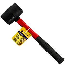 Marksman 8oz 16oz 32oz Rubber Mallet Hammer FIBREGLASS Or Silver Shaft Grip Handle DIY Hand Tools Camping Paving Racking Laying Tiles Construction UK Free P&P (8Oz Rubber Mallet FIBREGLASS (226g))