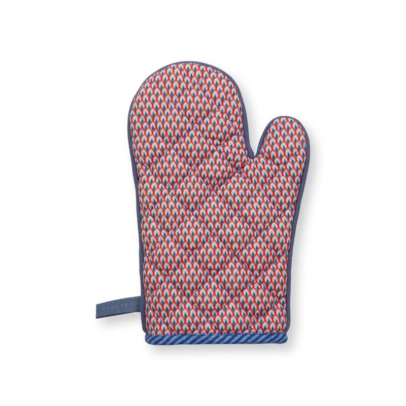 Pip Studio Oven Glove Flower Festival Blue 29 x 15