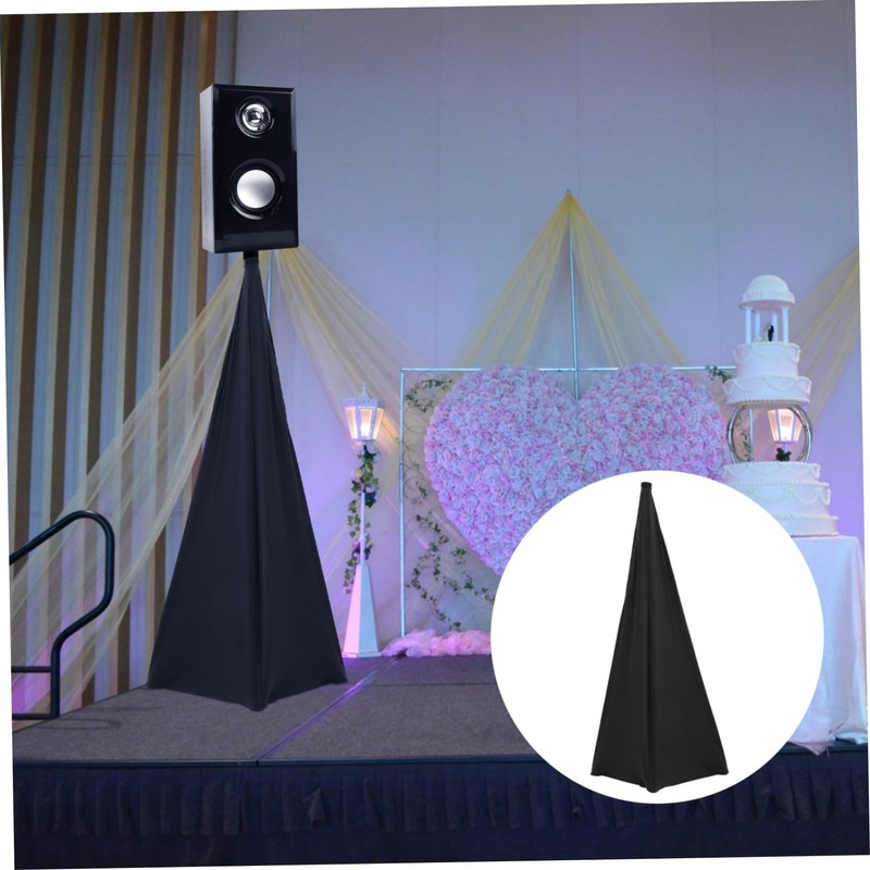 Abaodam Adjustable Speaker Stand Cover Polyester Tripod Skirt for Live