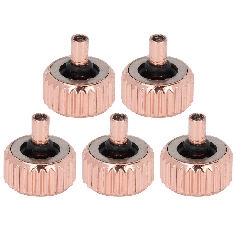 5pcs Professional Replacement Watch Crown Rose Gold Watch Crown Repairing