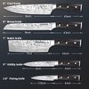 MOSFiATA 5 PCS Chef Knife Set, German High Carbon Stainless