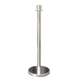 Mirror Taper Top Rope Stanchion in 3 pcs Set, VIP Crowd Control (96" Burgundy Velvet)