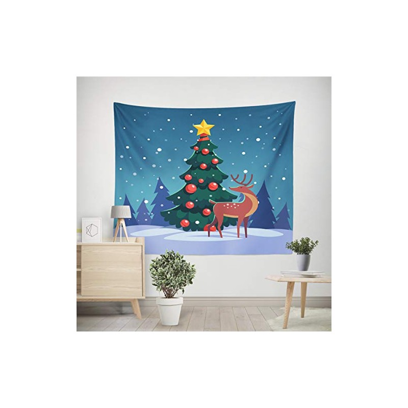Rose Christmas Pastry Wall Hanging Decor Decor Decor Reindeer &