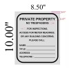 BuildingSigns.com ONE (1) Sign -Private Property - NO TRESPASSING for