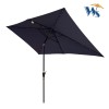 10 X 6.5t Rectangular LED Lighted Outdoor Umbrellas for Patio