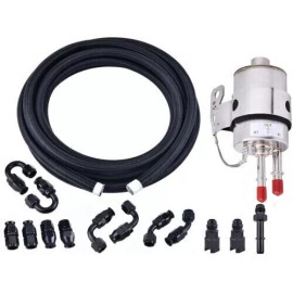 6AN PTFE Fuel Hose Line 20FT+EFI/LS Swap w/ Filter Filter Regulator 58PSI Kit