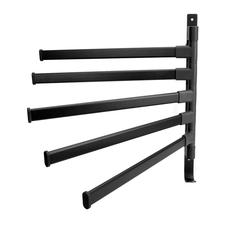 Swivel Towel Rack 5 Arm Swivel Towel Bar Wall Mounted