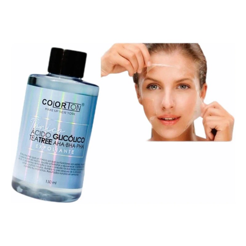 Tónico Facial Exfoliante Ácido Glicólico Colorton Mentolado 150ml