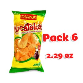 Diana Yucatekas (VINEGAR & HOT CHILLI PEPPER FLAVORED WITH YUCCA CHIPS) 2.29 Oz., 65g/ same great taste. (pack06)