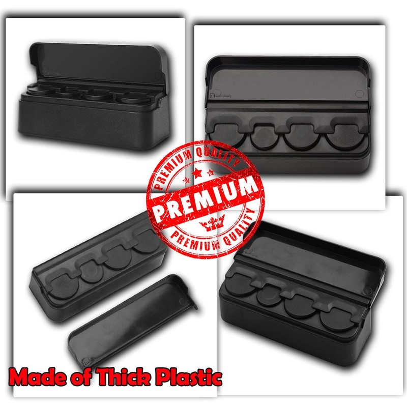 Zento Deals Sturdy Black Coin Organizer-Auto Car Coin Case Storage