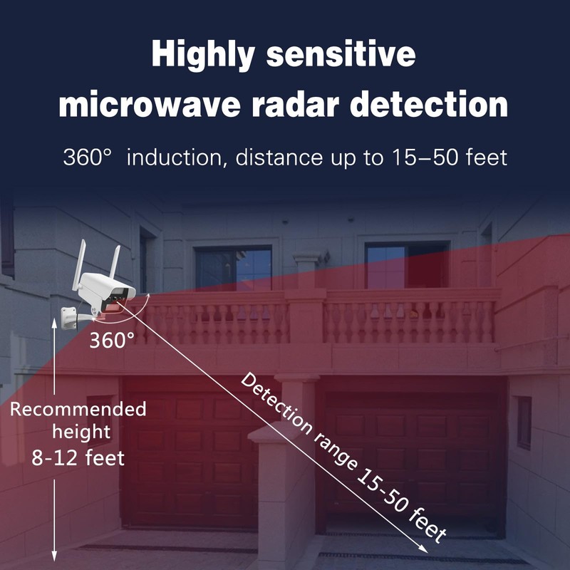 onovatpol Solar Fake Security Camera with Motion Sensor Light&Audio& Sound&Doorbell