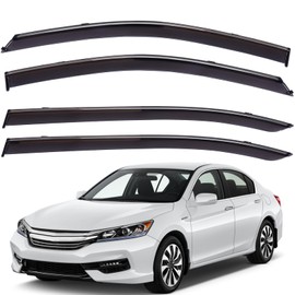 Side Window Deflectors Rain Guards Vent Window Visors Outside Mount for Honda Accord 2013-2017 Front Rear