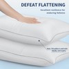 ANSSO Queen Size Down Alternative Pillow-Suitable for Hotel Sleep,Soft White
