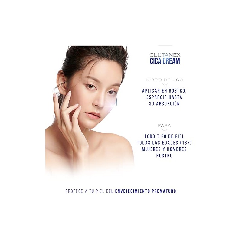 Glutanex™ CREMA DESVANECEDORA CICA Cream / Crema Post Tratamiento /
