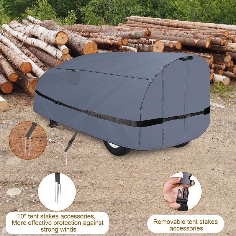 600D Waterproof Log Splitter Cover, Heavy Duty Wood Splitter Guard15-45