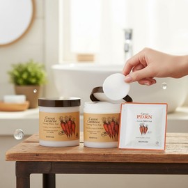 Skinfood Carrot Calming Moisture Pads 60 sheets + 60 sheets / 스킨푸드 당근 진정 수분 패드 60매+60매