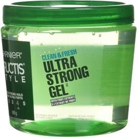 Garnier Fructis Style Ultra Strong Hold Gel, Clean and Fresh, No. 4, 21.2 Ounce