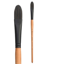Princeton Catalyst, Series 6400, Long-Handle Synthetic Polytip Bristle Paint Brush, Filbert, 10