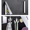 MissMin 2 Pack Retractable Clothes Rack - Wall Mounted Folding