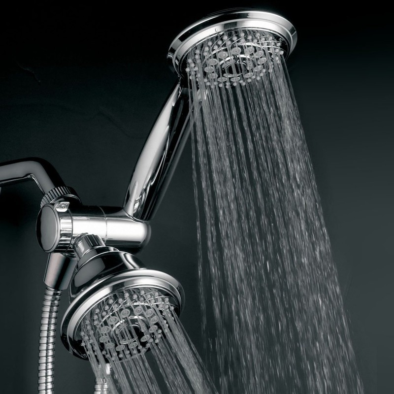 HotelSpa Luxury 30-Setting 3-Way Shower Combo, Chrome, 5 ft
