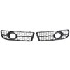 1 Pair Front Fog Lamp Grille Bezel 8E0807681F Glossy Black