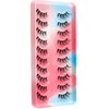 Clear Band Half False EyeLashes Natural Look Wispy Cat Eye