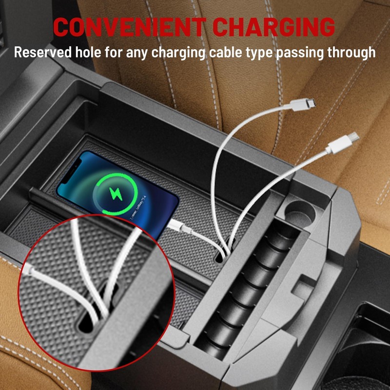 RED WOLF Center Console Organizer Tray for 2010-2024 Toyota 4