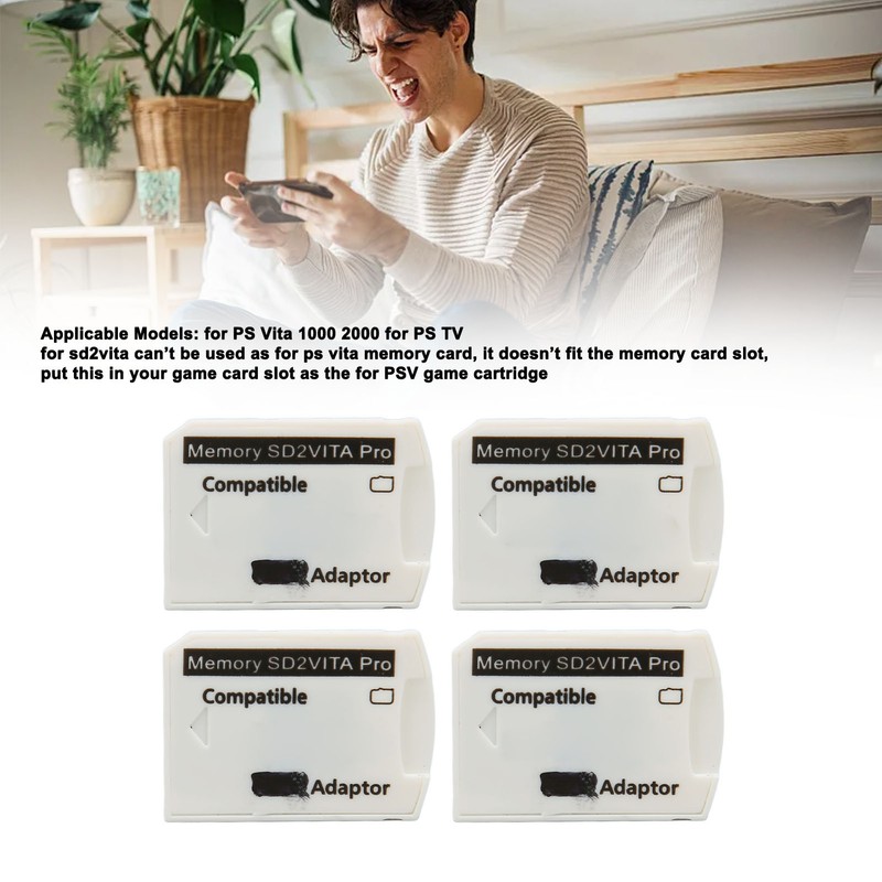4Pcs for PSV Memory Card Adapter Micro Storage Card Adapter