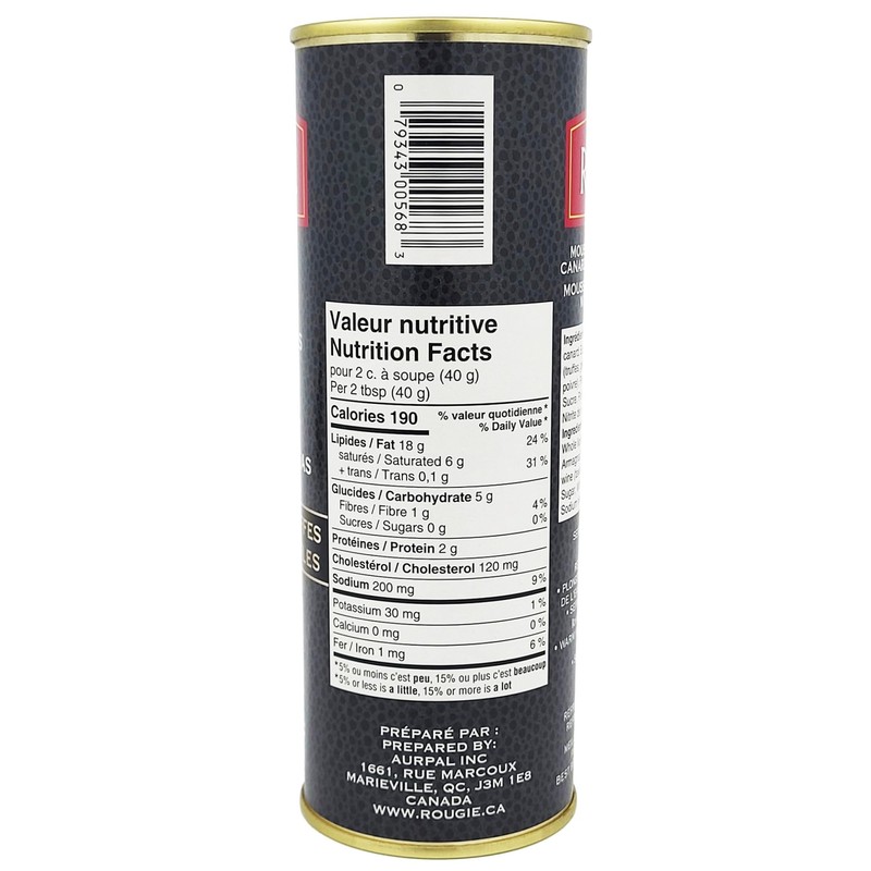 Rougie Mousse of Duck Foie Gras with 2% truffles 11.28