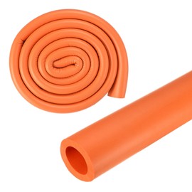 M METERXITY Pipe Insulation Foam Tube, 18mm ID 30mm OD 3.3Ft 1m Length, Soft Flexible Foam Tubing Pipe Insulation for Handle Grip Support/Guitar Stand/Roof Racks [Orange]