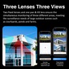 6MP Three - Lens WiFi Outdoor Panoramic Camera / 3