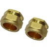 hep® 15mm Brass Compression End Cap Stop End WRAS Approved