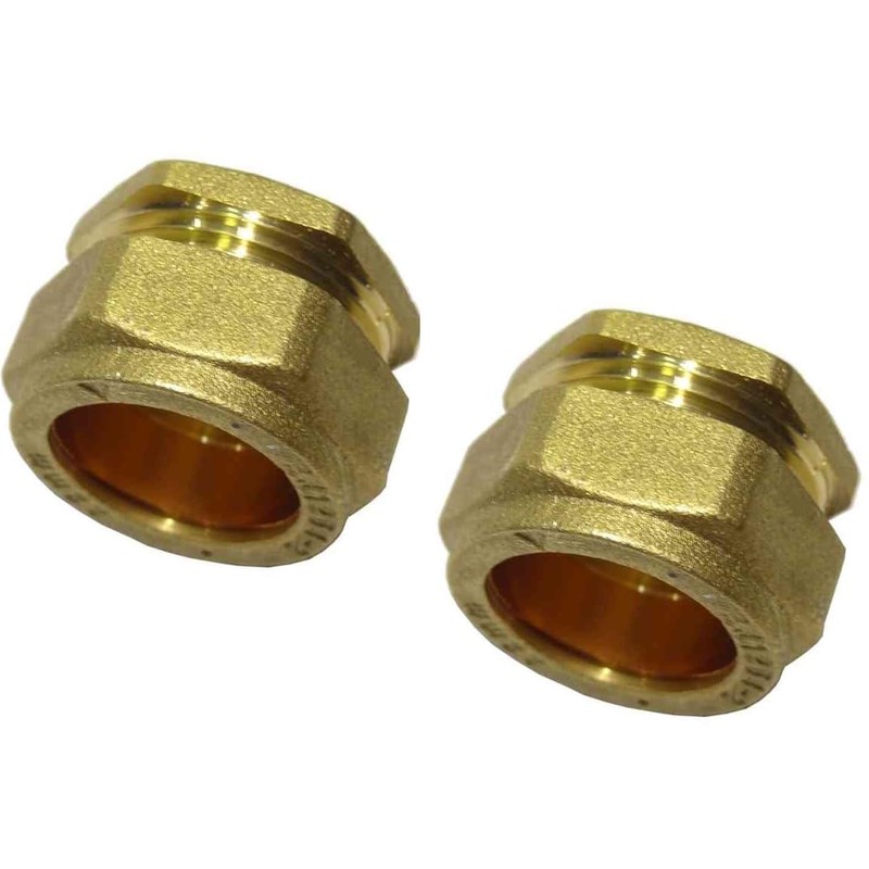 hep® 15mm Brass Compression End Cap Stop End WRAS Approved